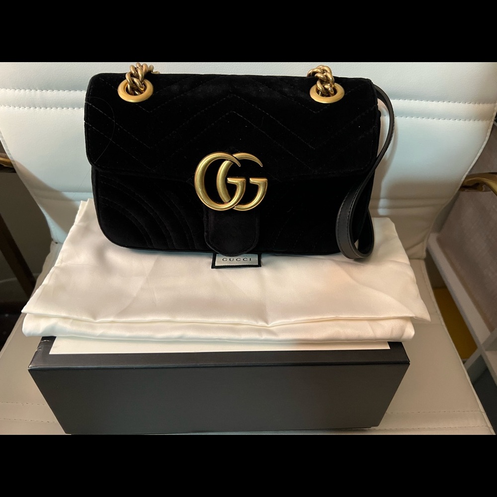 GG Marmont Velvet Bag